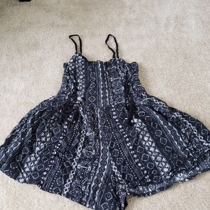 Forever21 Black and white jumpsuit